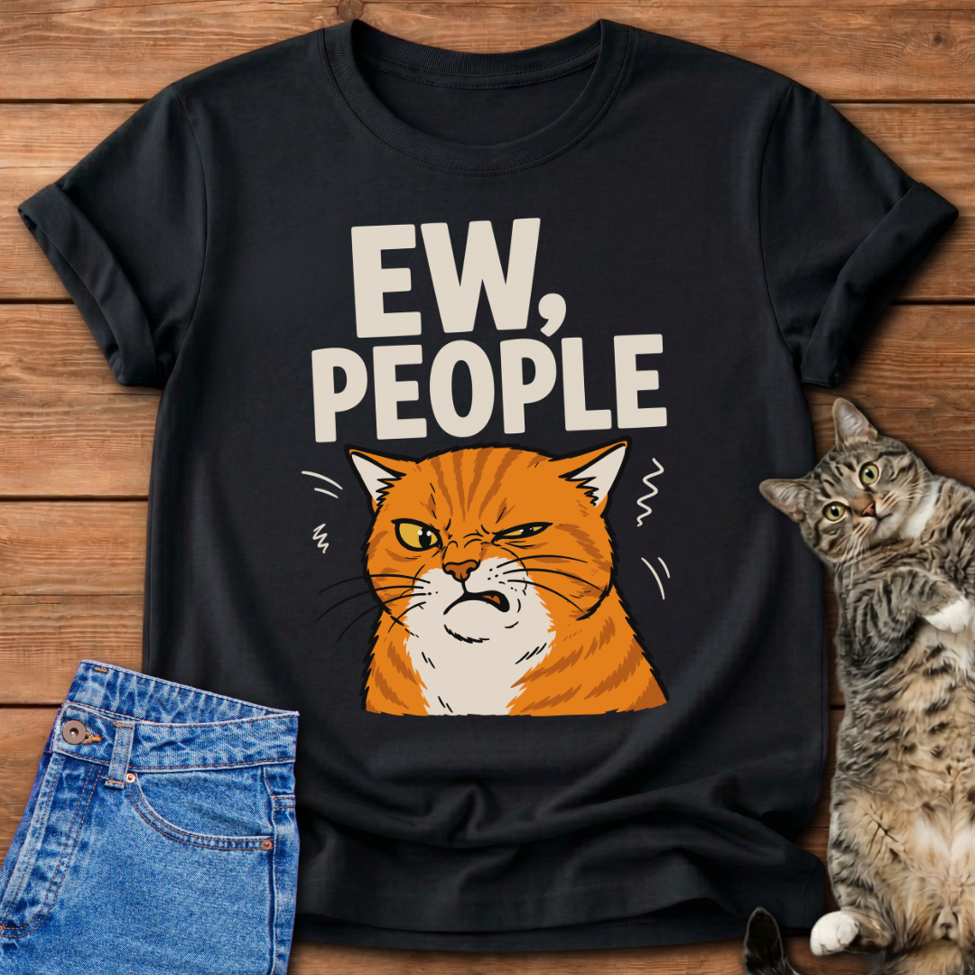 Ew, People Orange Cat T-Shirt