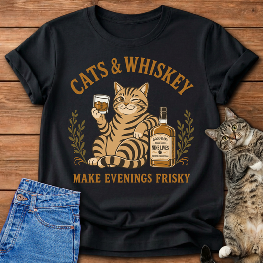 Cats and Whiskey T-Shirt