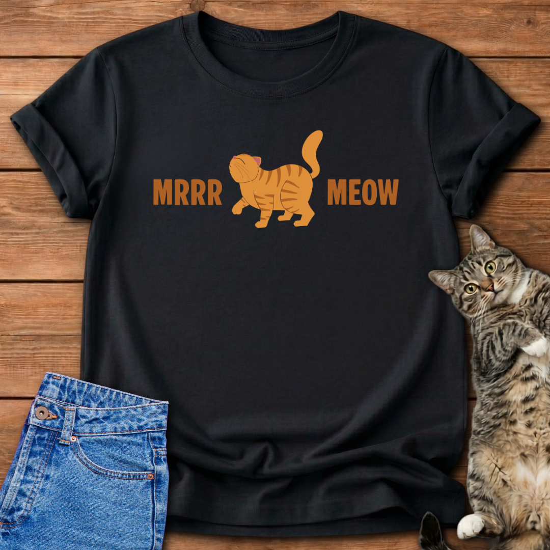 Meow Orange Cat T-Shirt