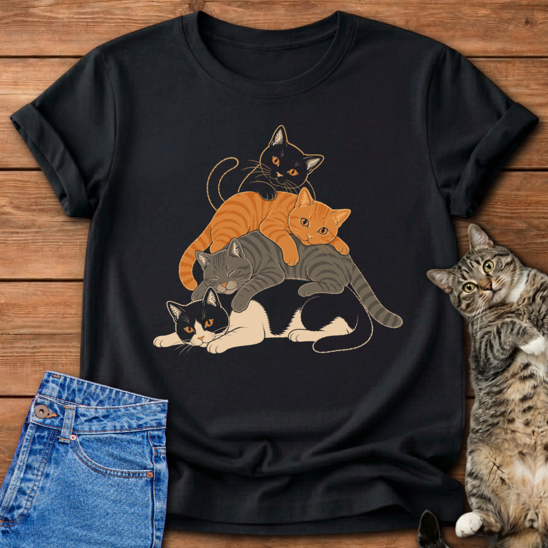 Stacked Cats T-Shirt