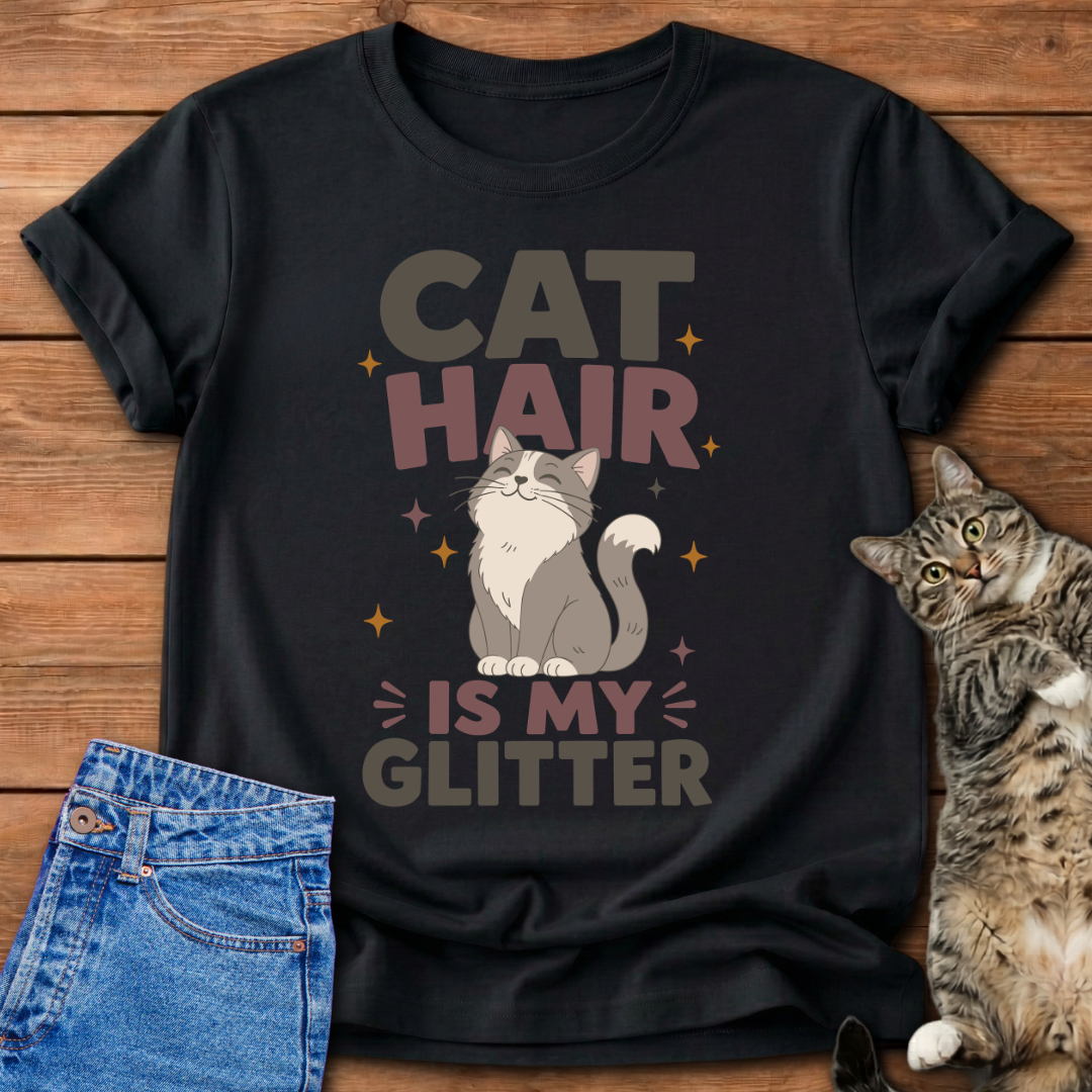 Cat Hair Is My Glitter T-Shirt