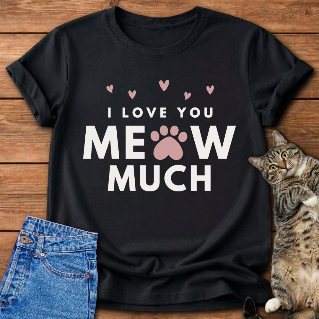 I Love You Meow Much T-Shirt