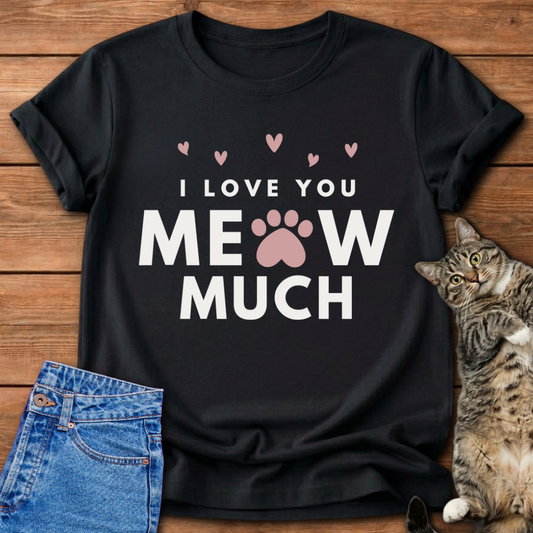 I Love You Meow Much T-Shirt