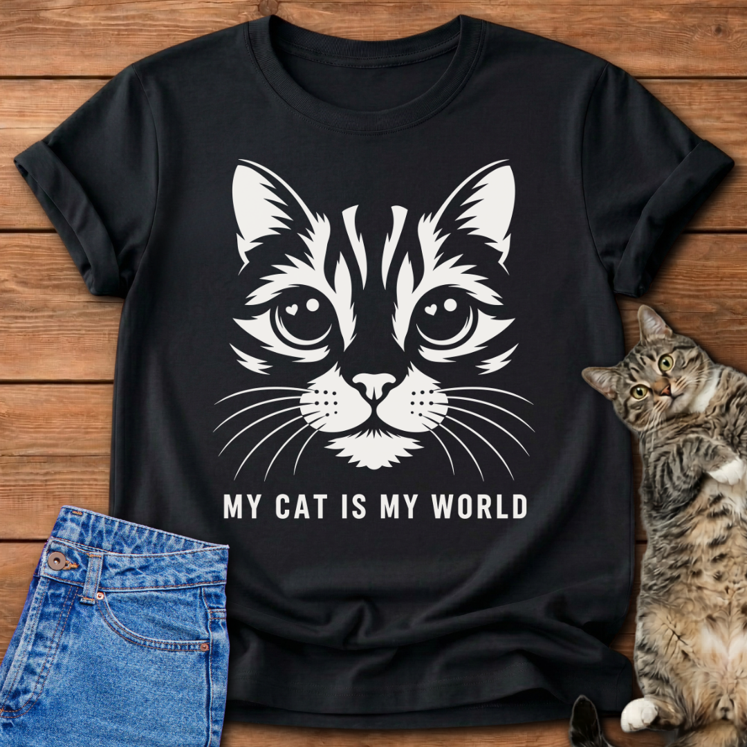 My Cat Is My World T-Shirt
