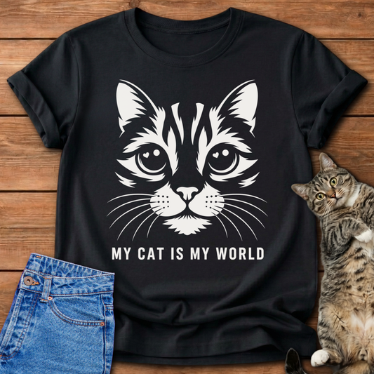 My Cat Is My World T-Shirt