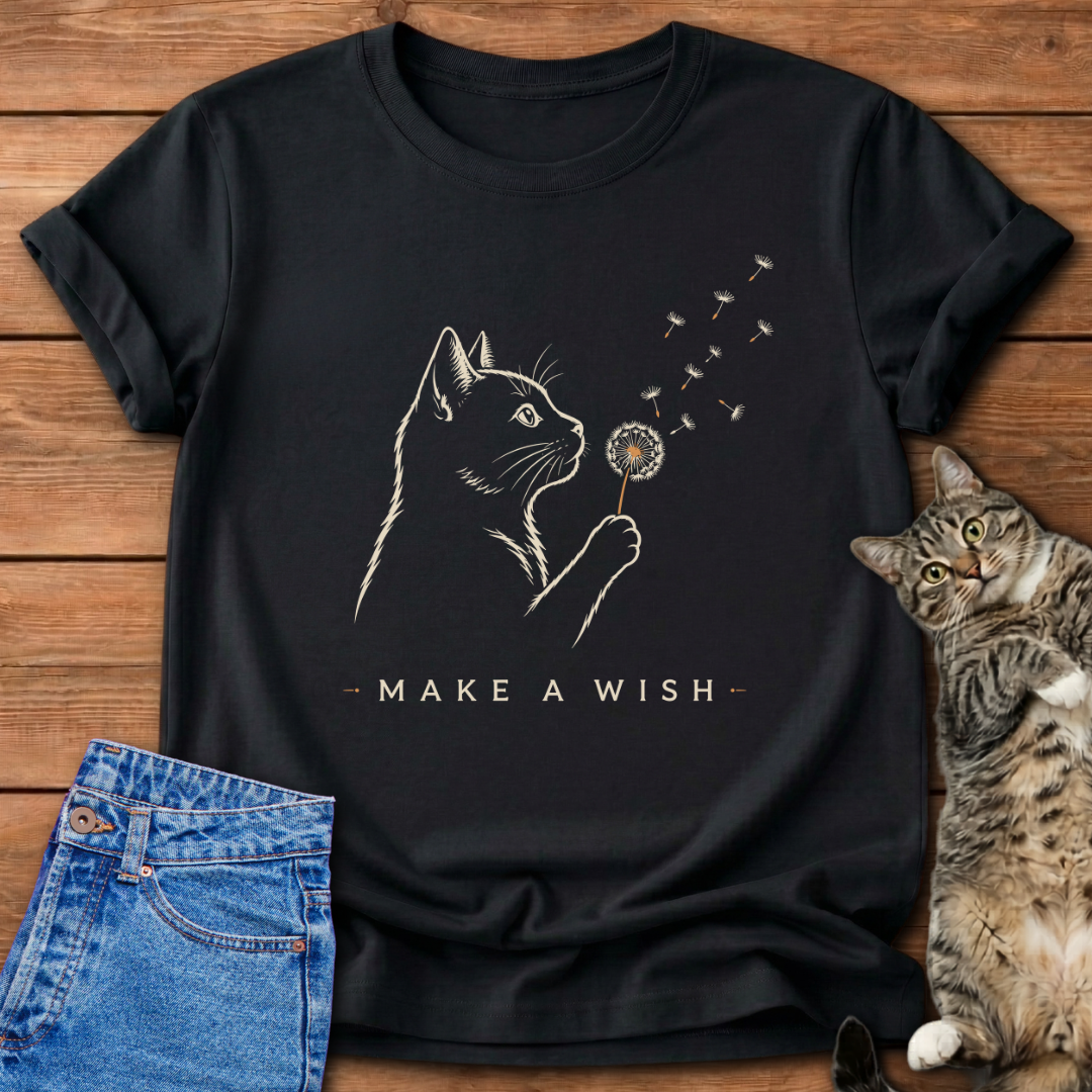 Make A Wish Cat T-Shirt