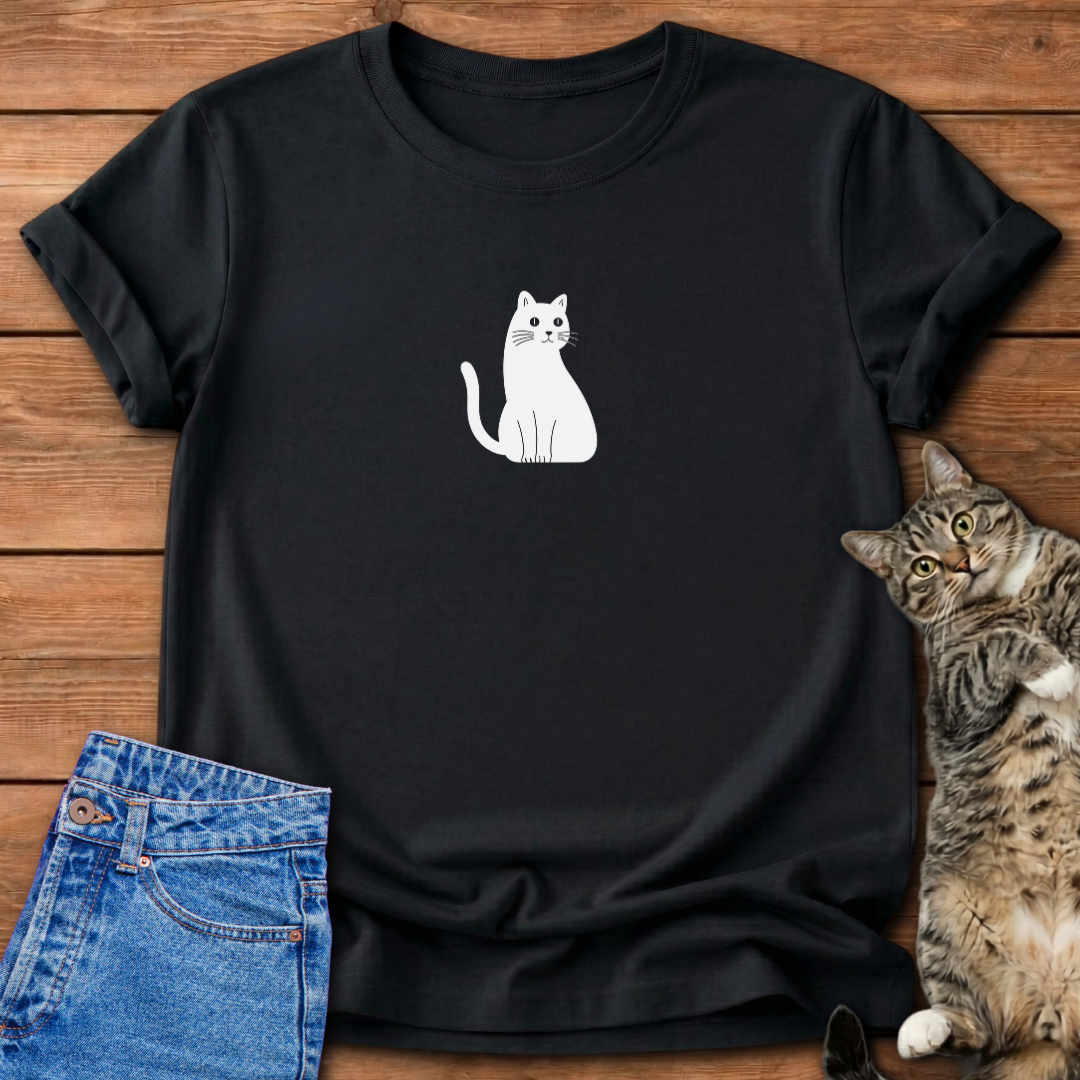 Whimsical Feline T-Shirt