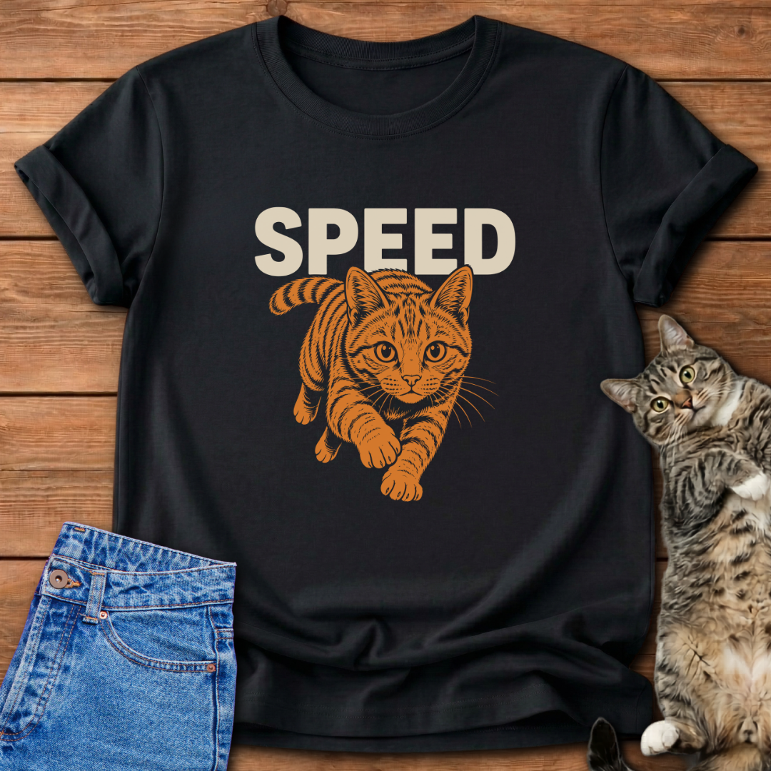 Orange Cat Speed T-Shirt