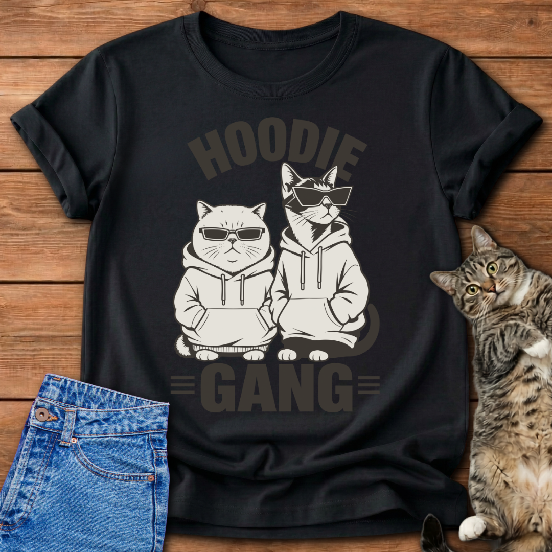Hoodie Gang Cat T-Shirt