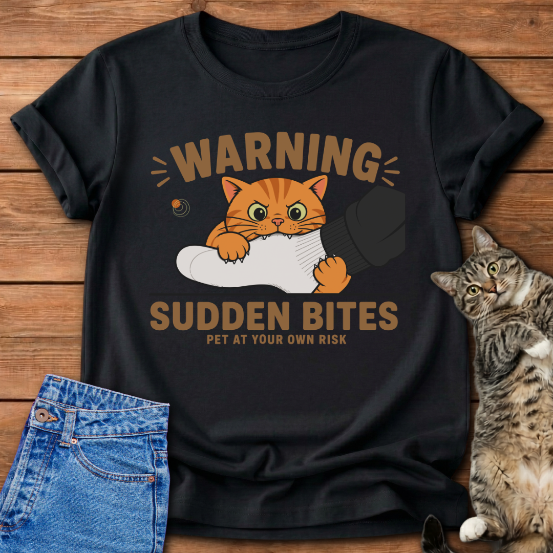Warning Sudden Bites T-Shirt