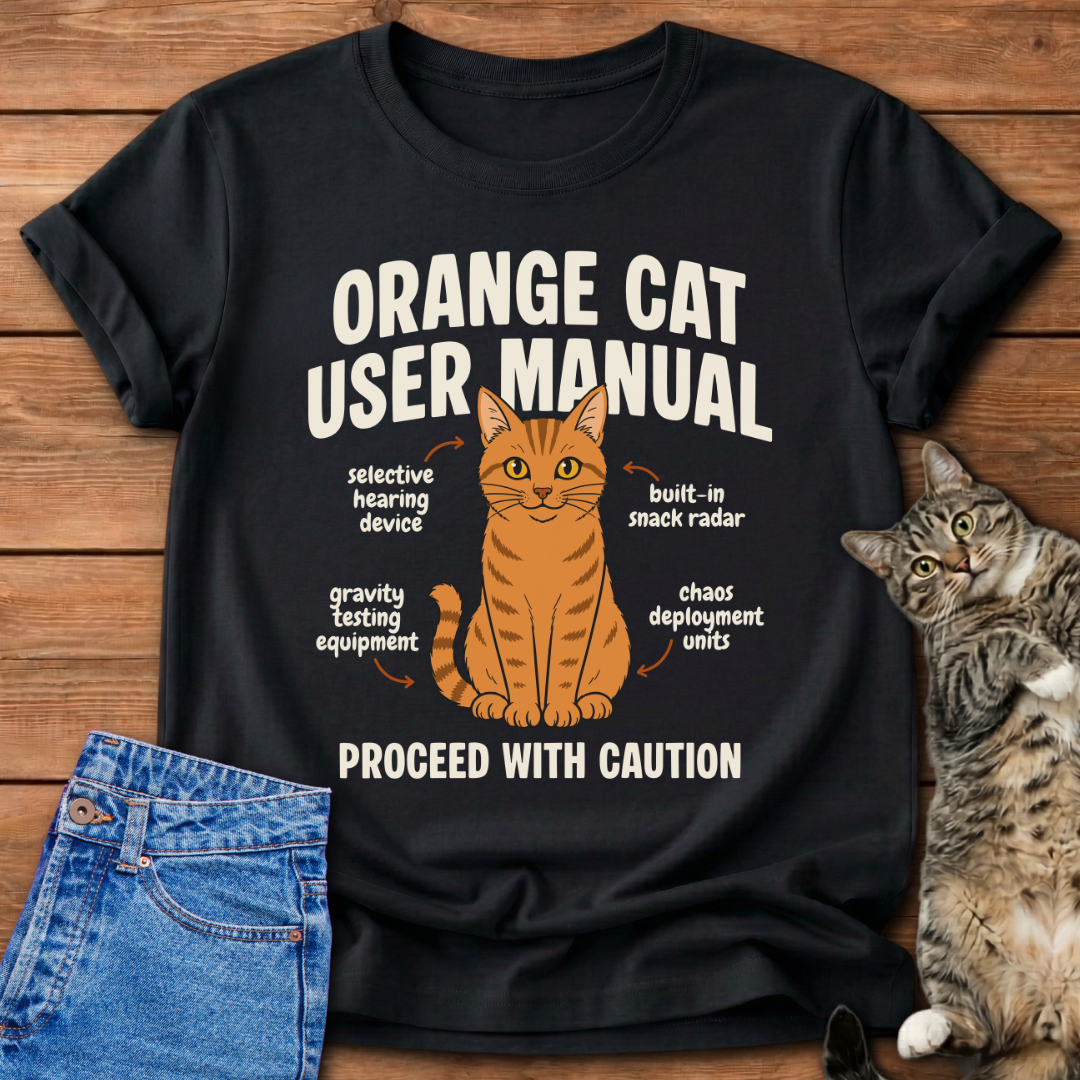 Orange Cat Manual T-Shirt