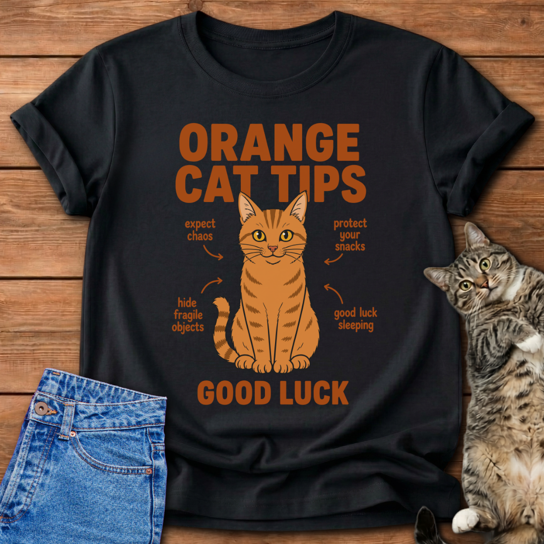 Orange Cat Tips T-Shirt