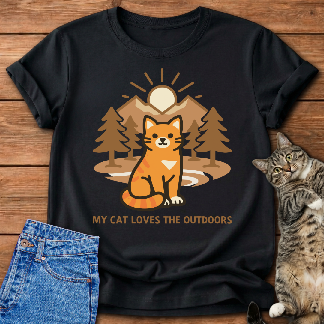My Cat Loves The Outdoors T-Shirt