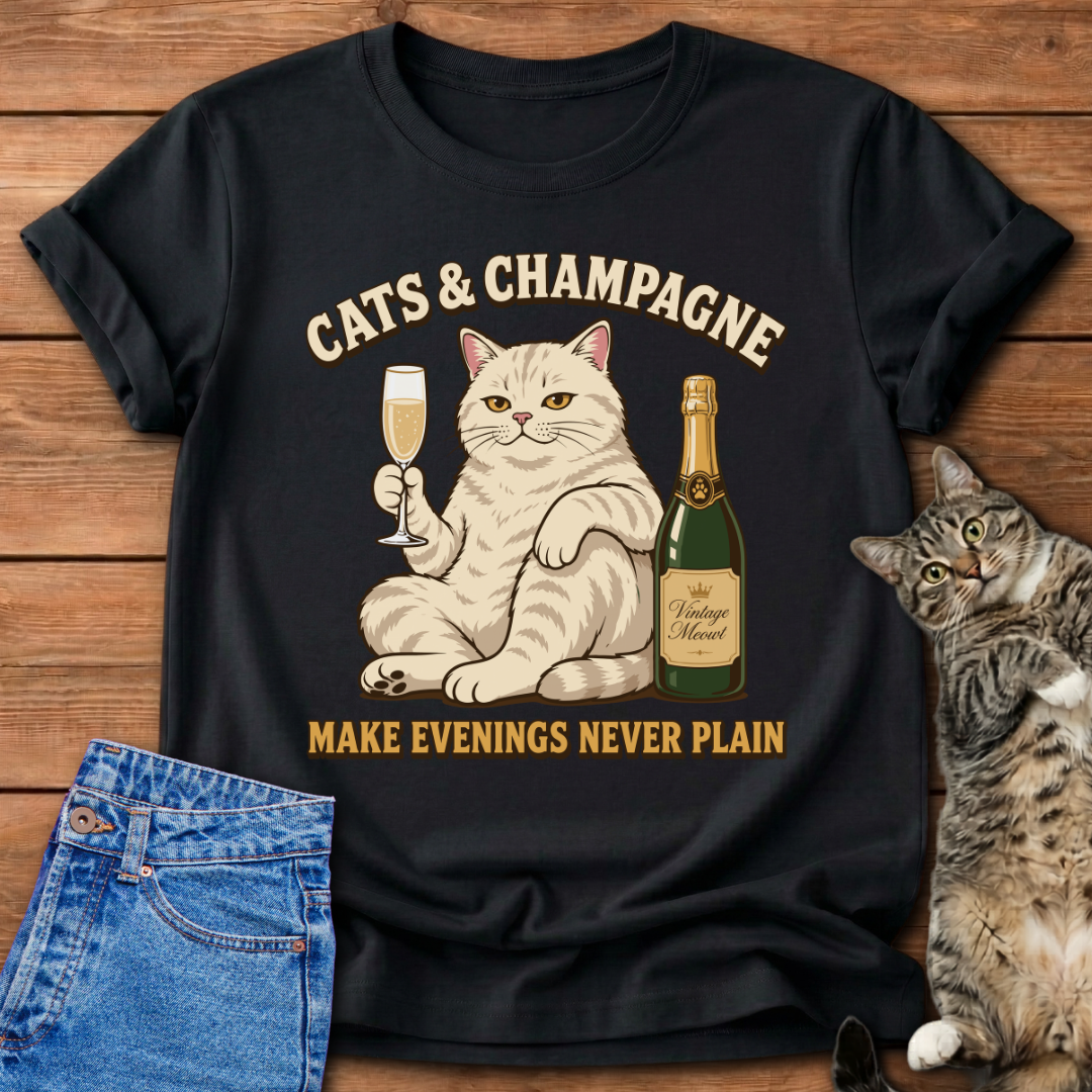 Cats & Champagne T-Shirt