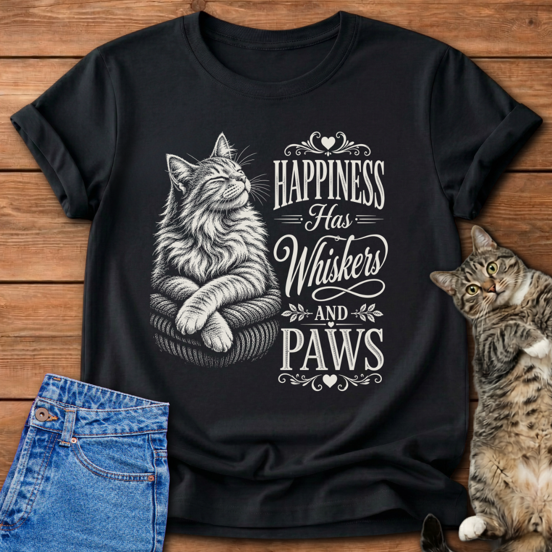 Happiness Has Whiskers T-Shirt