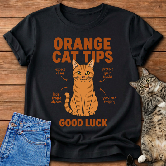 Orange Cat Tips T-Shirt