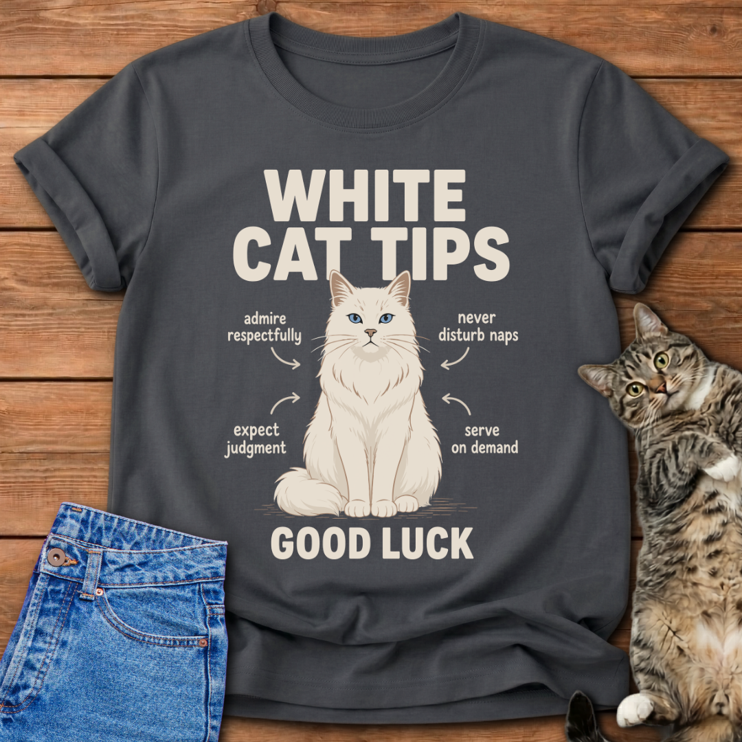 White Cat Tips T-Shirt