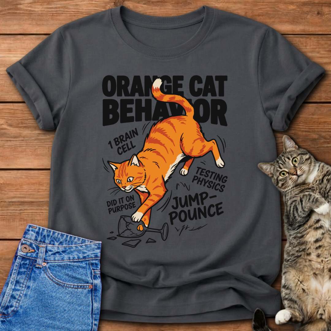 Orange Cat Behavior T-Shirt