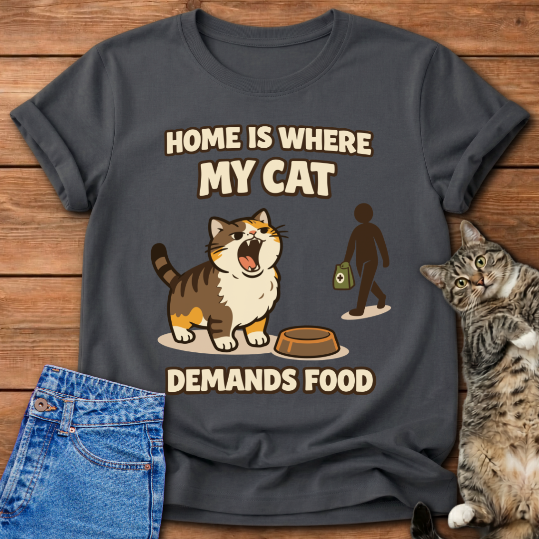 Home Is Where My Cat T-Shirt