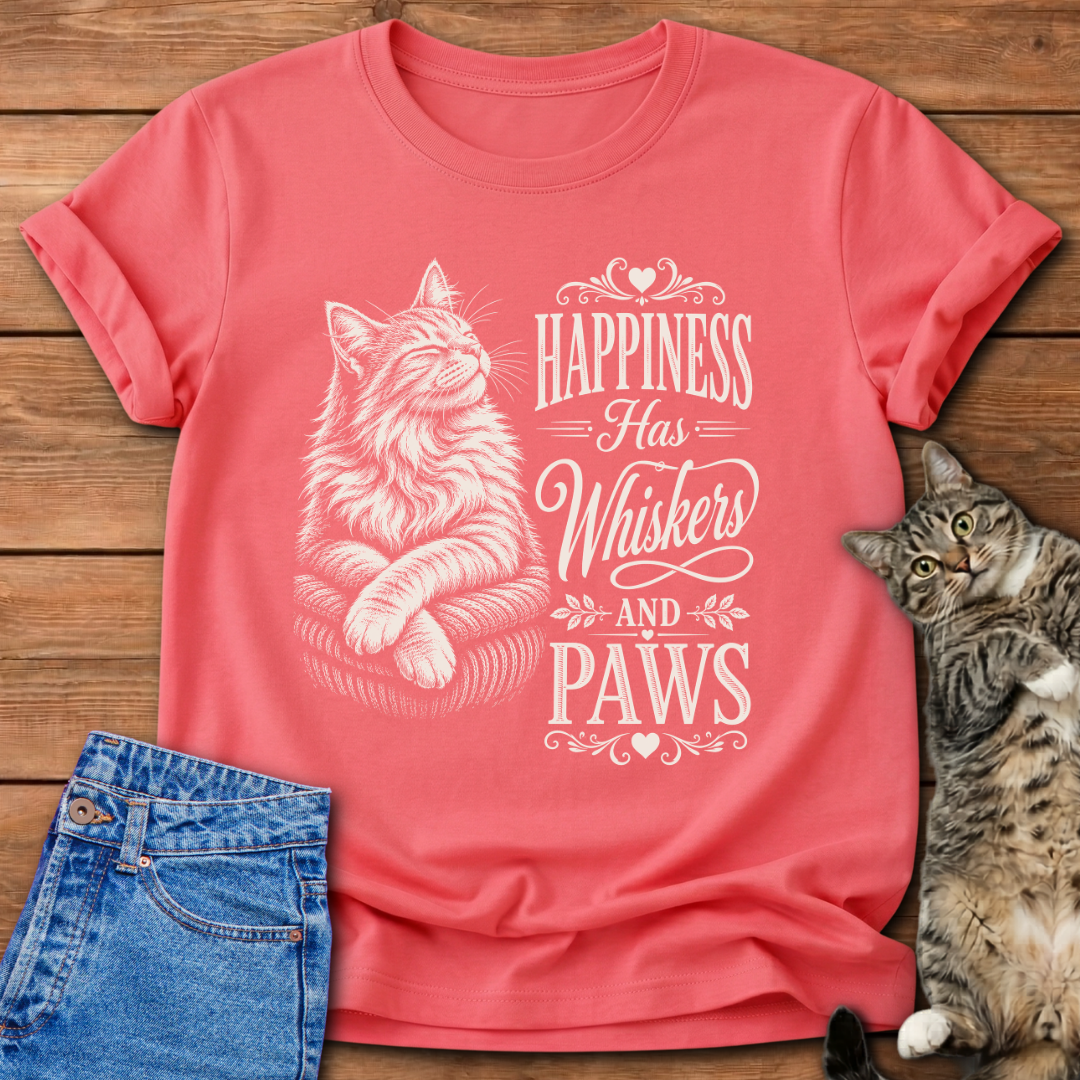 Happiness Has Whiskers T-Shirt