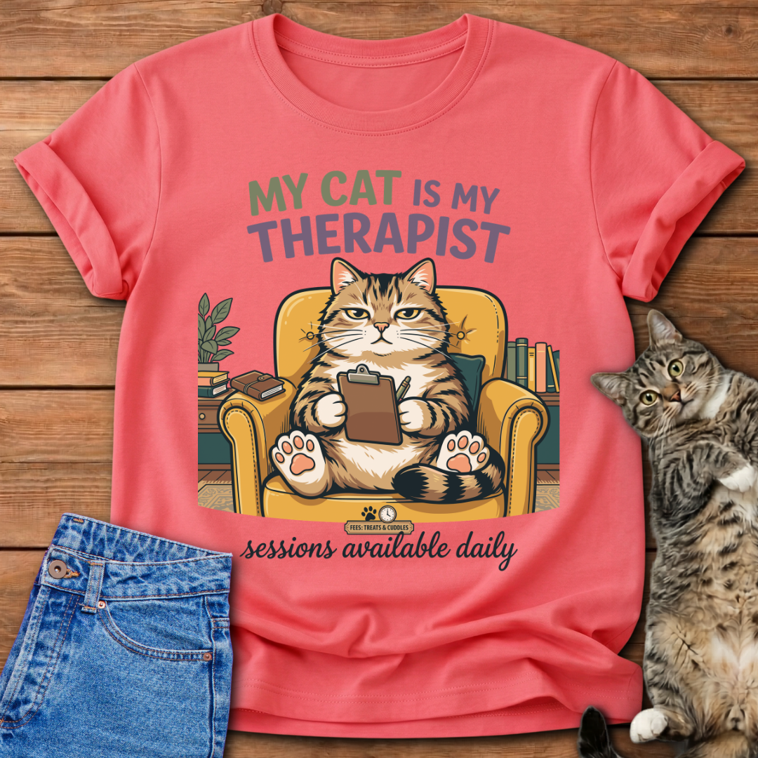 My Cat Is My Therapist T-Shirt