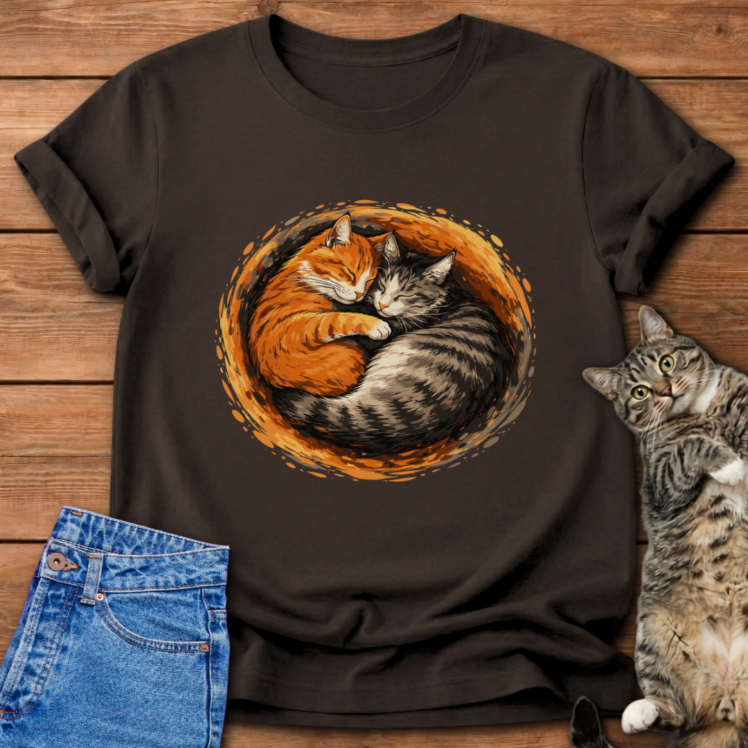 Cuddling Cats T-Shirt