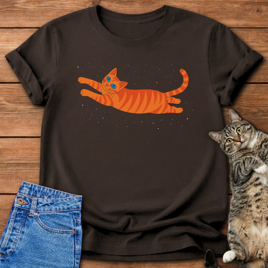 Floating Space Cat T-Shirt