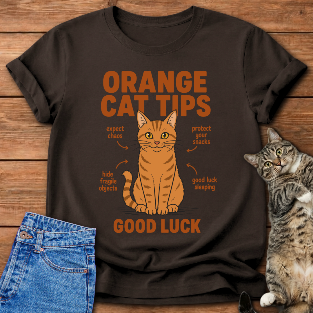 Orange Cat Tips T-Shirt