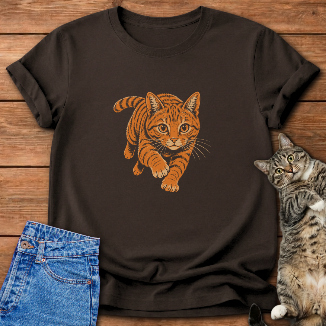 Orange Cat Charge T-Shirt