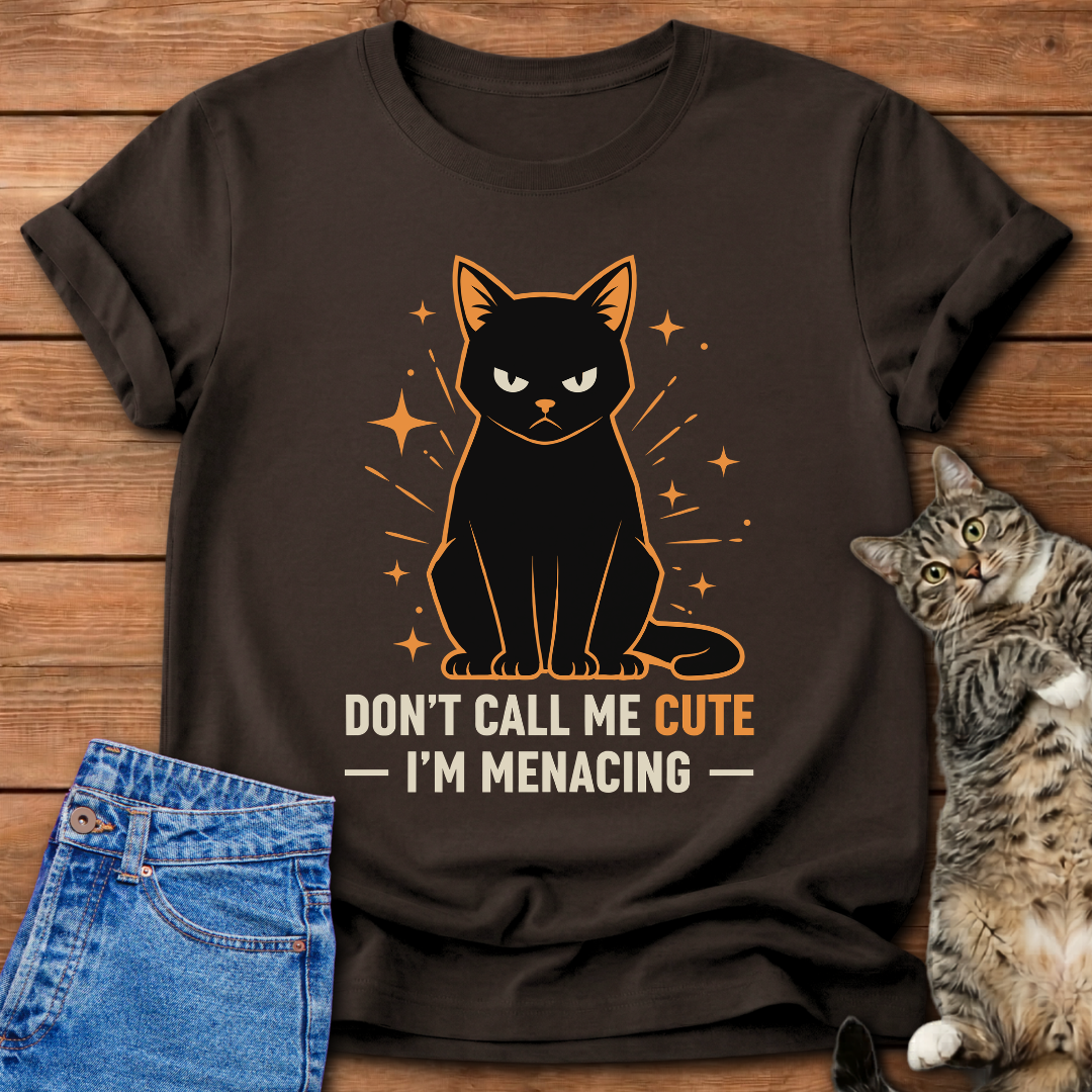 Menacing Black Cat T-Shirt