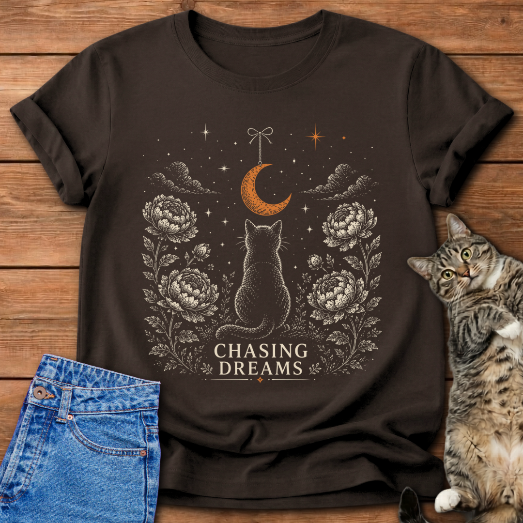 Chasing Dreams Cat T-Shirt