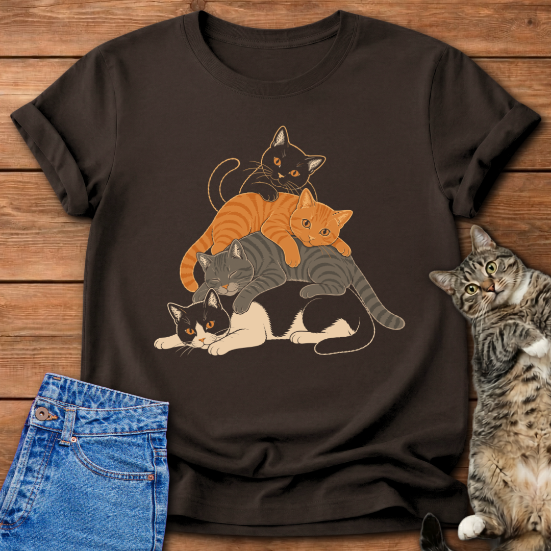 Stacked Cats T-Shirt