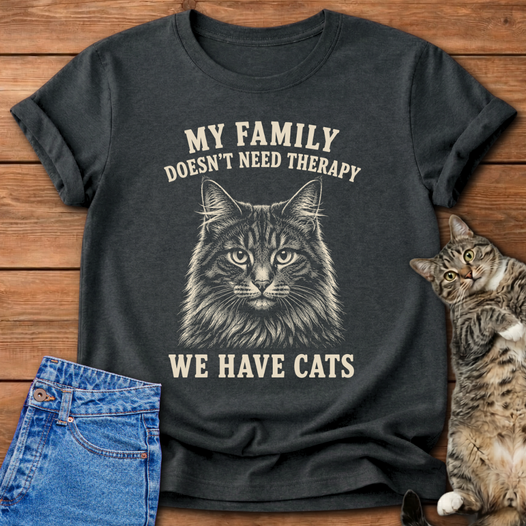 Cats Over Therapy T-Shirt