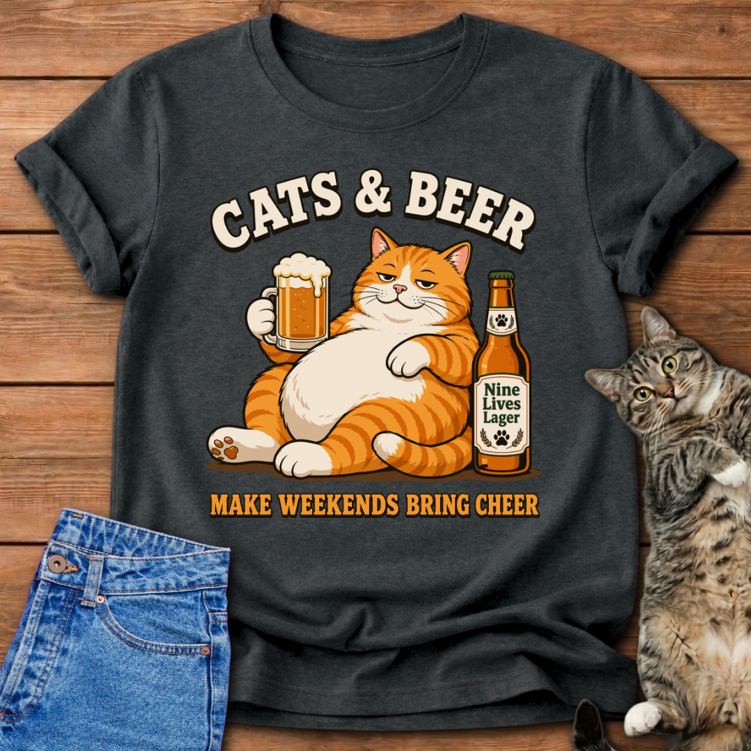 Cats & Beer T-Shirt