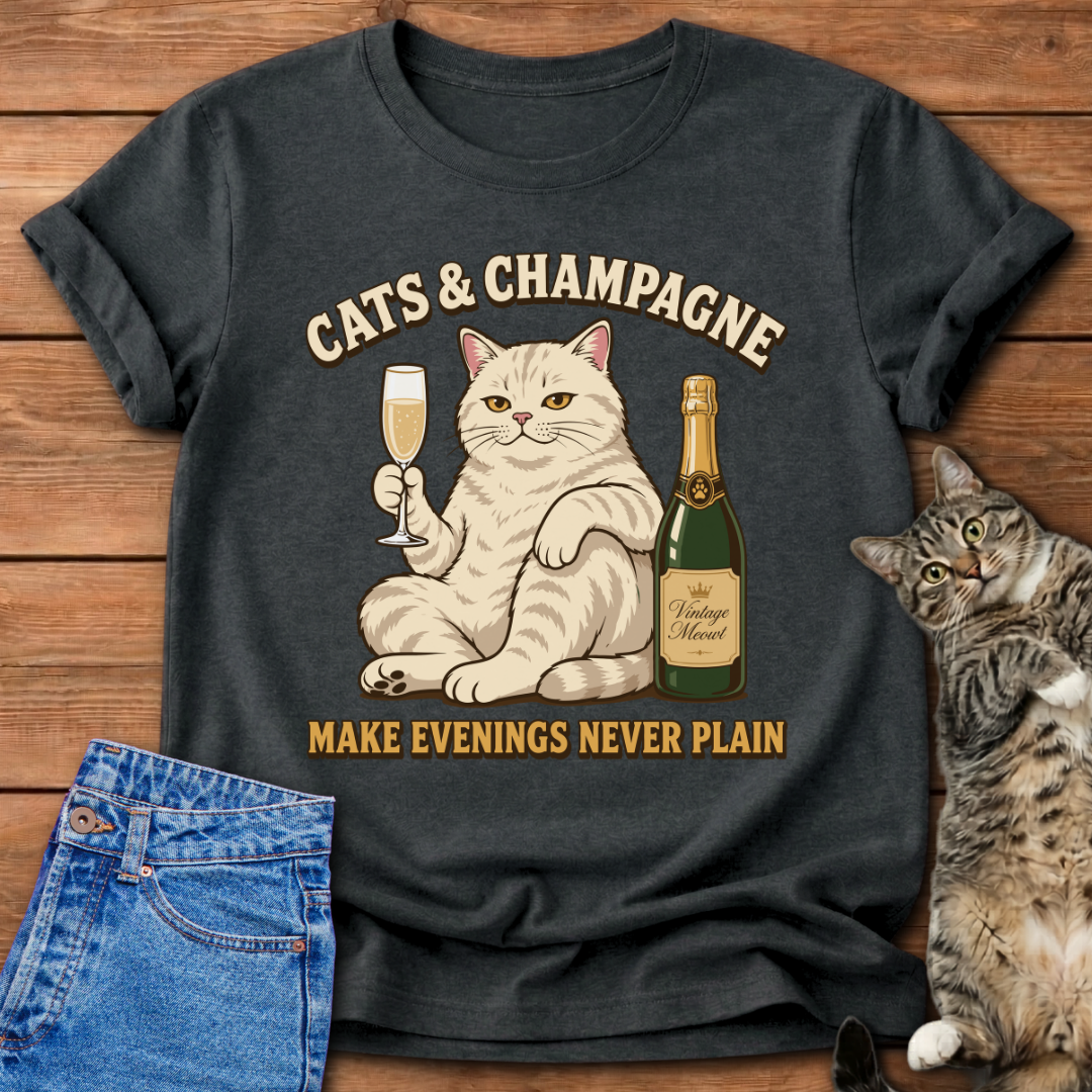 Cats & Champagne T-Shirt