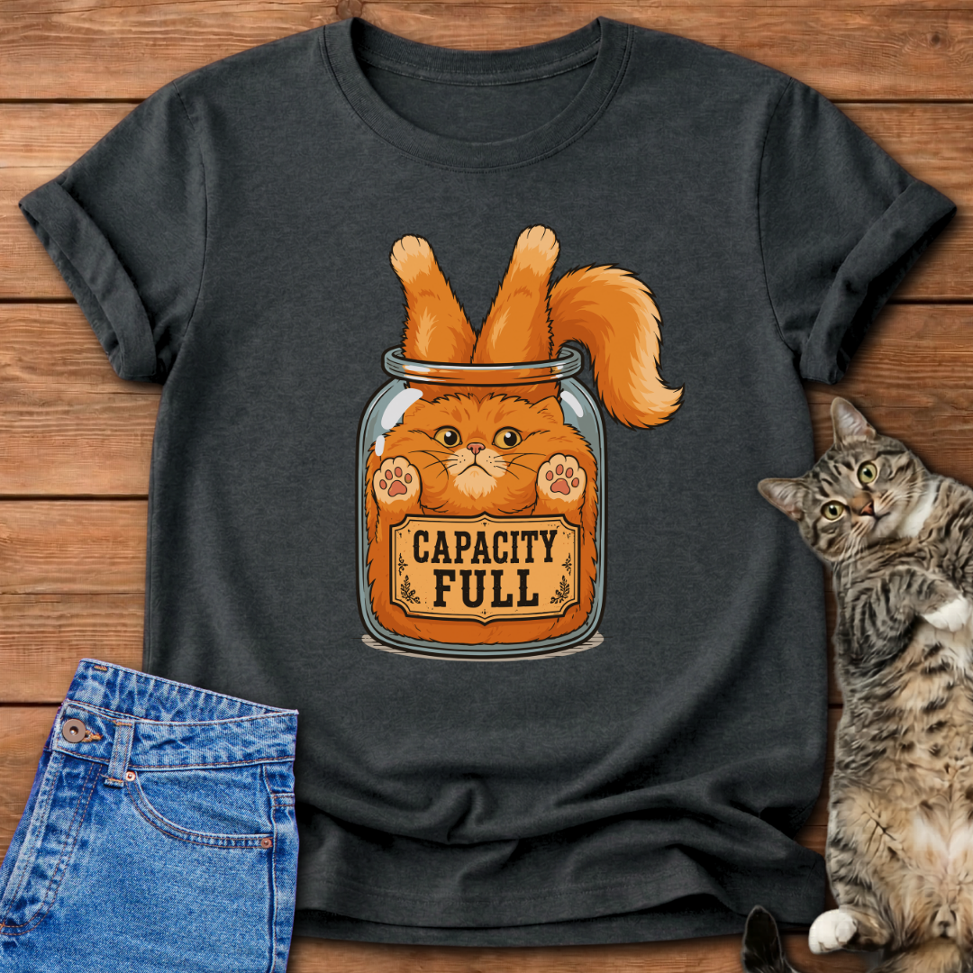 Capacity Full Cat T-Shirt
