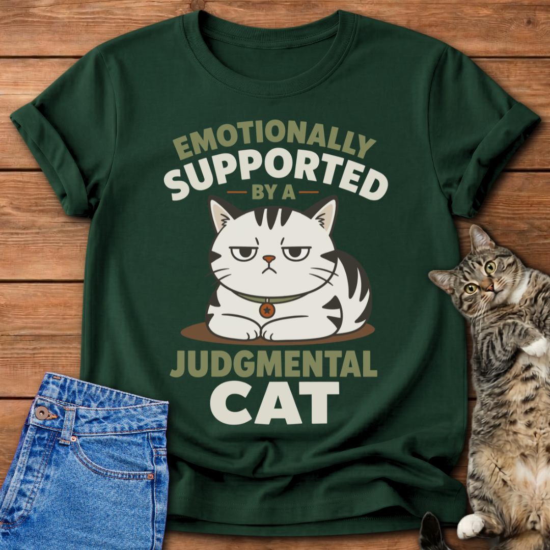Supported By A Cat T-Shirt