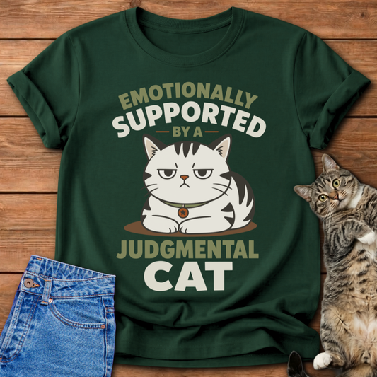 Supported By A Cat T-Shirt