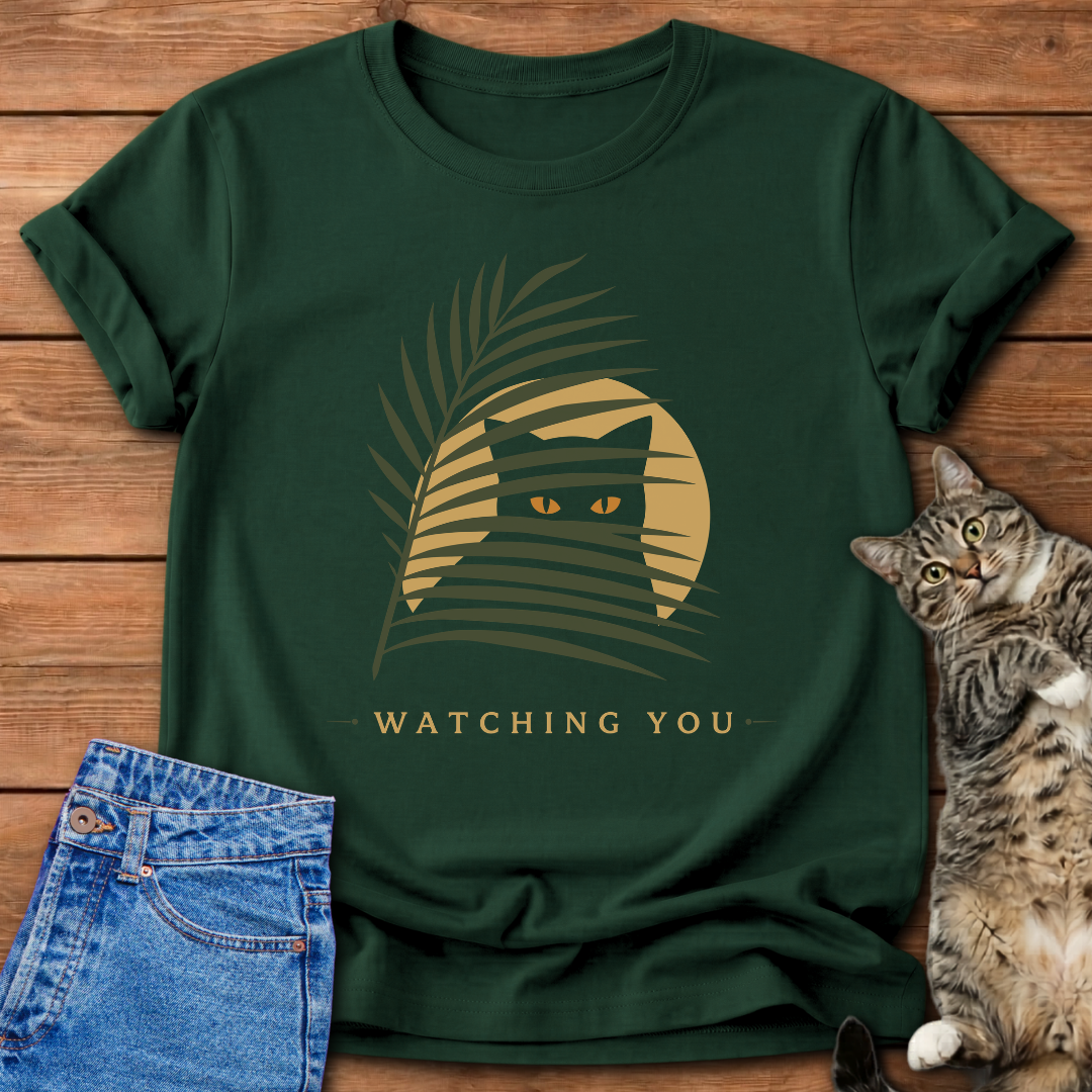 Watching You Cat T-Shirt