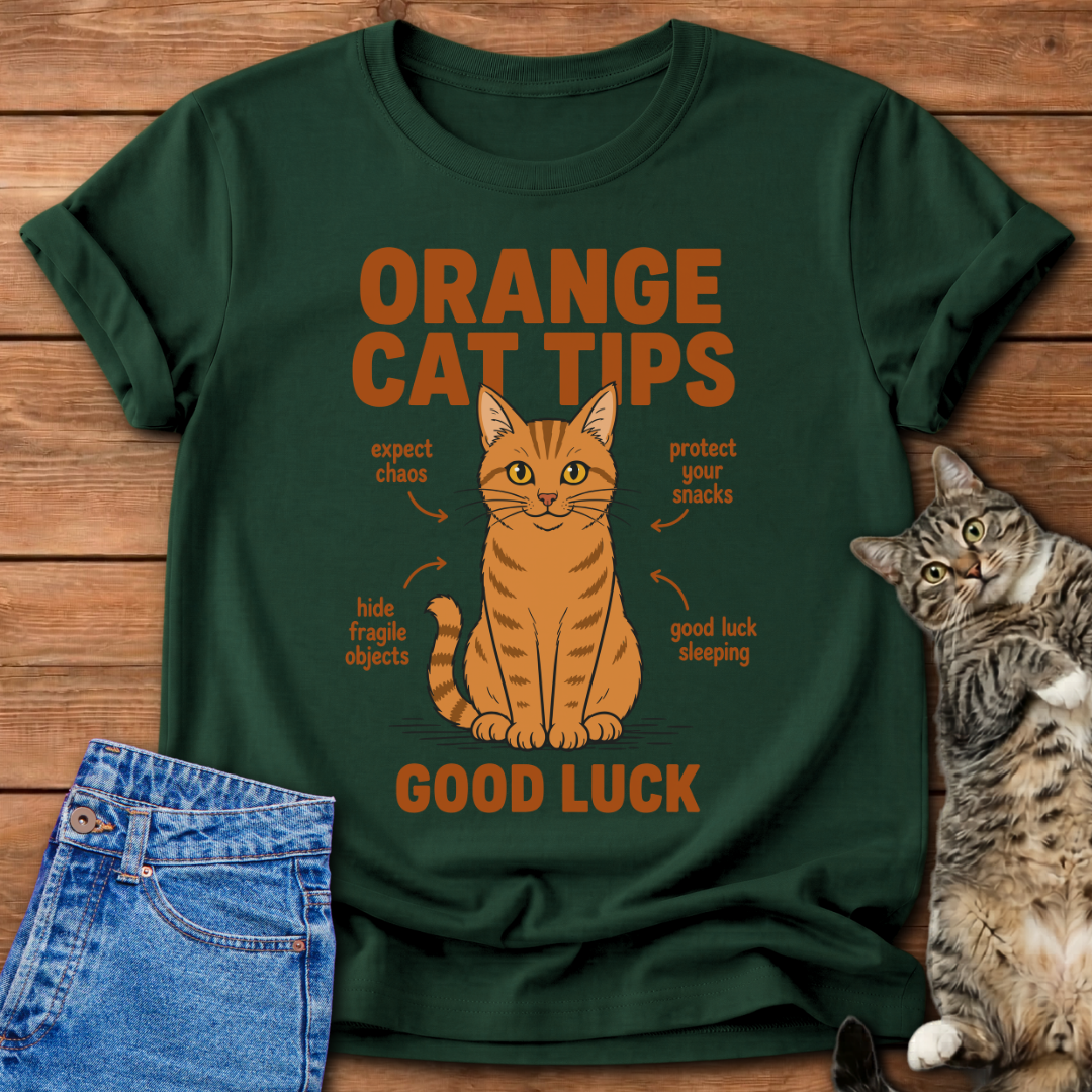 Orange Cat Tips T-Shirt
