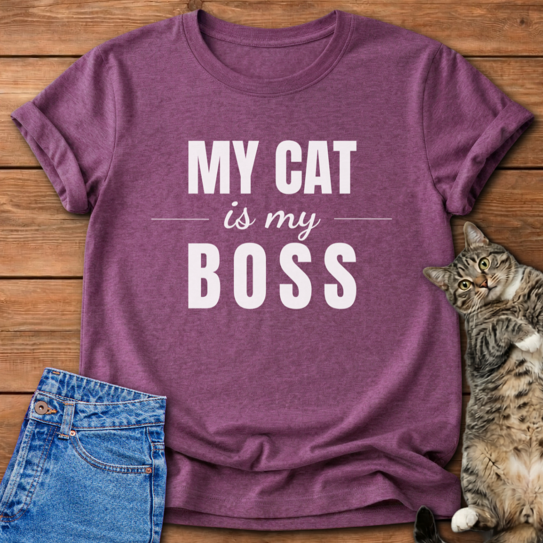 My Cat Is My Boss T-Shirt