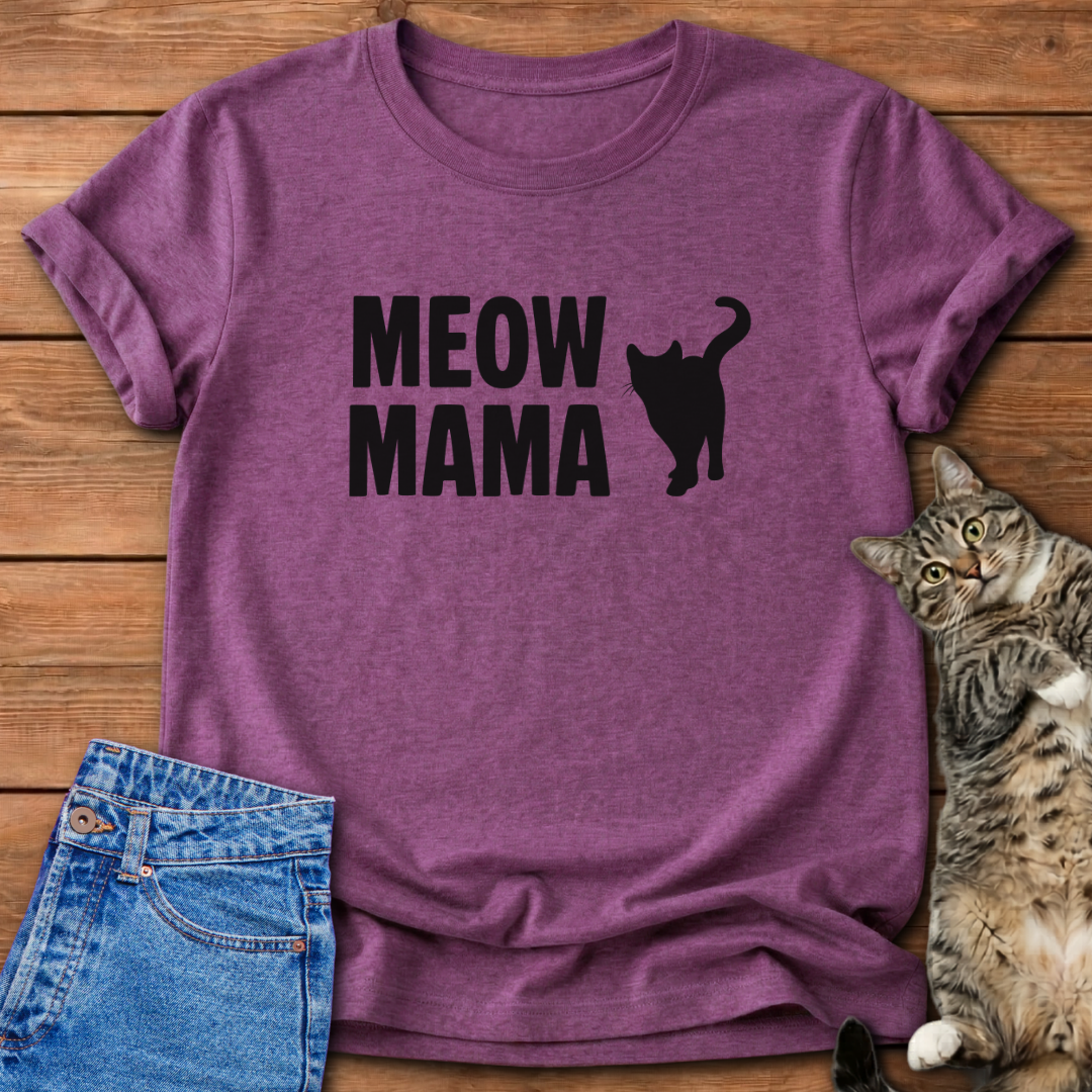 Meow Mama Cat Lover T-Shirt