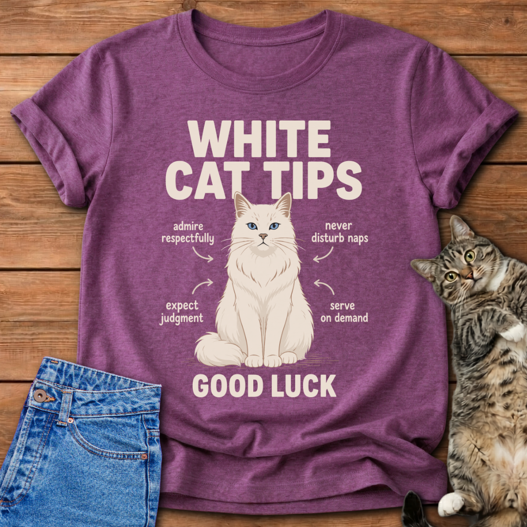 White Cat Tips T-Shirt
