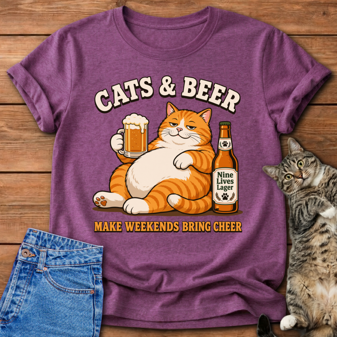 Cats & Beer T-Shirt