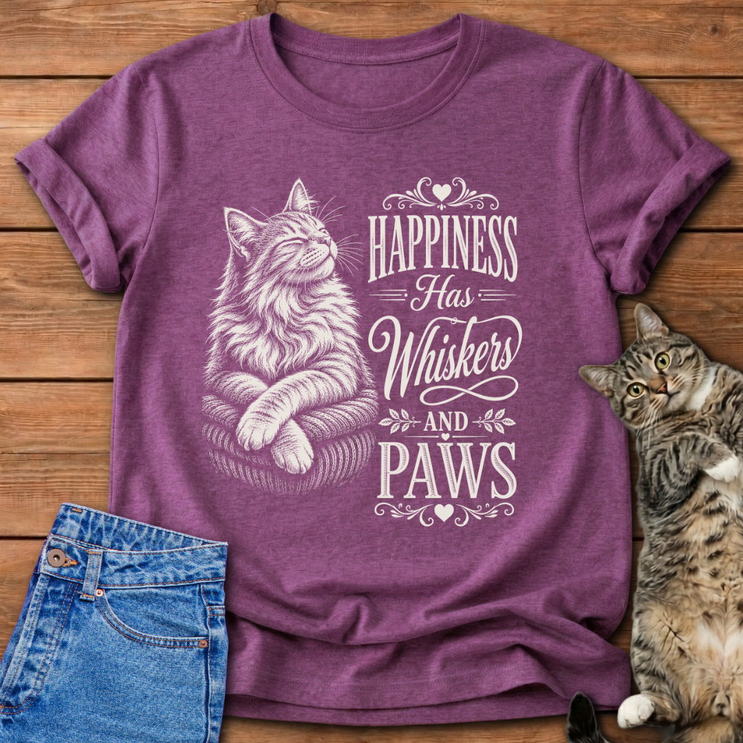 Happiness Has Whiskers T-Shirt