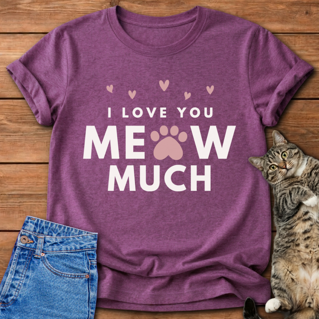 I Love You Meow Much T-Shirt