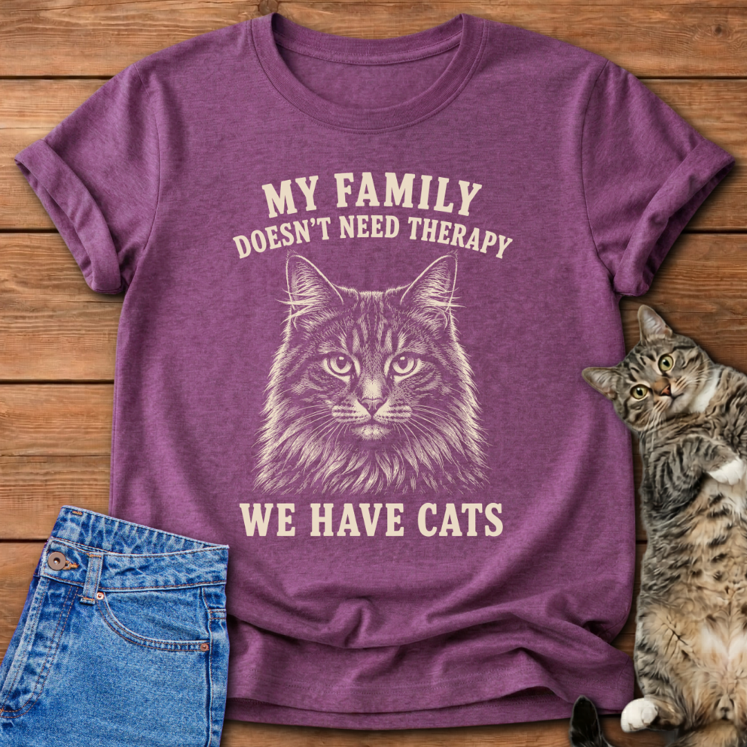 Cats Over Therapy T-Shirt