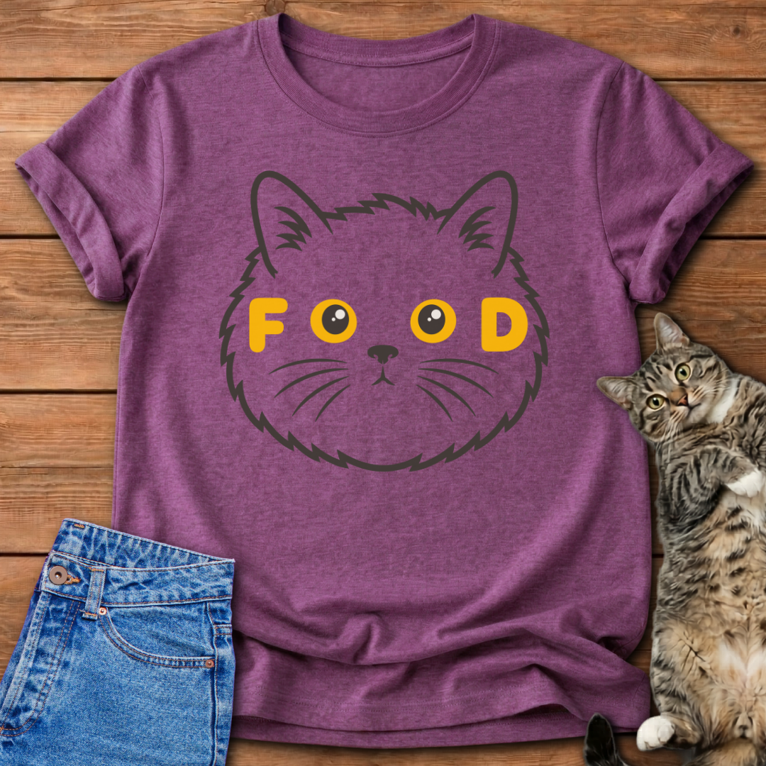 FOOD Black Cat T-Shirt