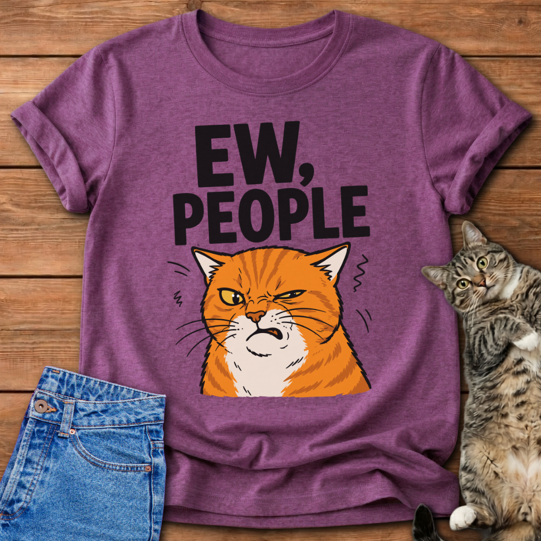 Ew, People Orange Cat T-Shirt