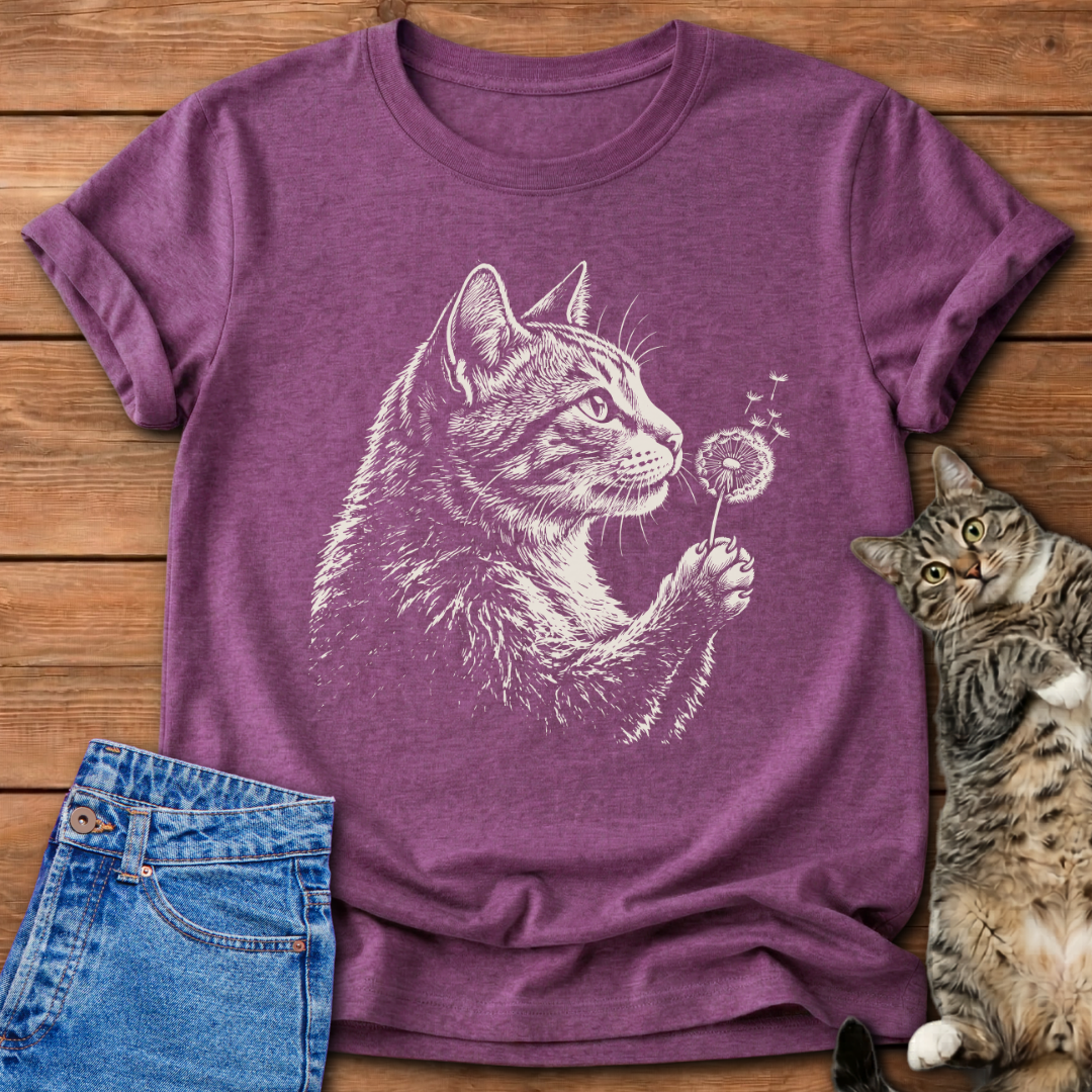 Wish Blow Cat T-Shirt